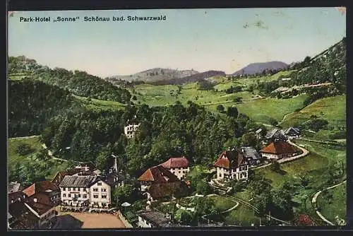 AK Schönau / Schwarzwald, Park-Hotel Sonne