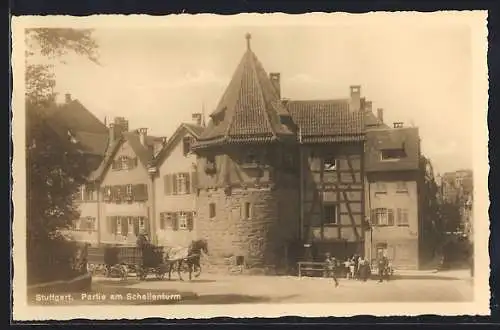 AK Stuttgart, Partie am Schellenturm