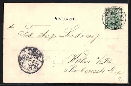 AK Hannover, Partie im Welfengarten