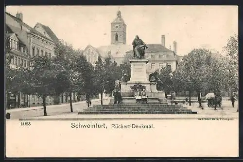 AK Schweinfurt, Rückert-Denkmal