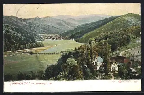 AK Güntersthal / Freiburg, Gesamtansicht mit Blick auf Freiburg