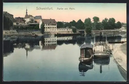 AK Schweinfurt, Partie am Main mit Booten
