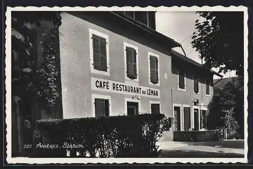 AK Anières, Station, Café Restaurant du Léman