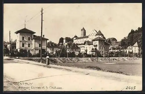AK Porrentruy, Avenue Ouenin et le Château