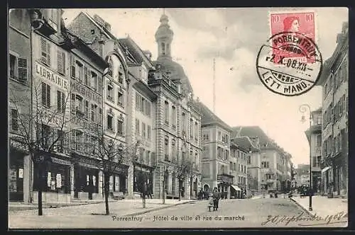 AK Porrentruy, Hôtel de ville et rue du marché