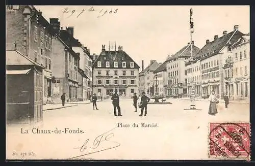 AK Chaux-de-Fonds, Place du Marché