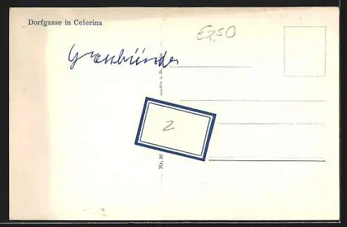 AK Schlarigna / Celerina, Blick in eine Strasse