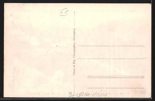 AK Beurnevésin, Restaurant A. Chalmey, Frontiere Franco-Suisse