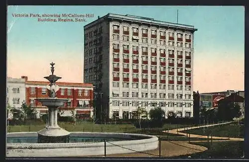 AK Regina, Victoria Park showing McCallum-Hill Building