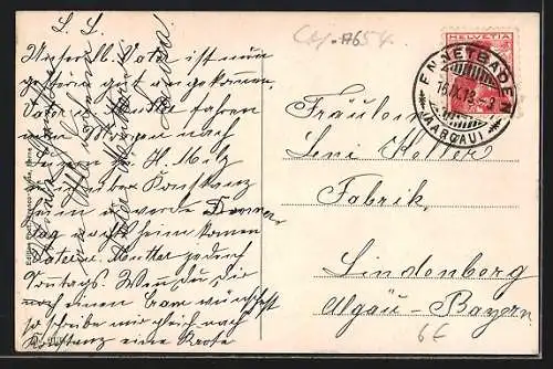 AK Baden, Teilansicht mit Flusspartie