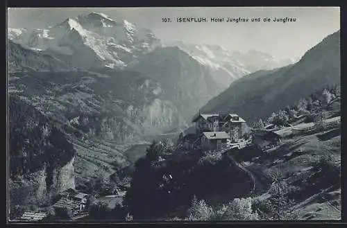 AK Isenfluh, Hotel Jungfrau und die Jungfrau