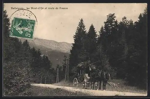 AK Ballaigues, Le Mont-d`Or et route de France