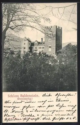 AK Domleschg, Blick auf Schloss Baldenstein