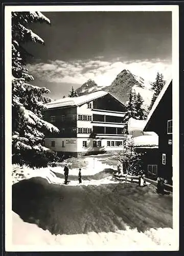 AK Arosa, Hotel Garni Hubelsee im Schnee