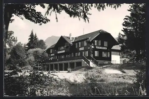 AK Les Paccots s. Châtel-St-Denis, Hotel Dt. de Lys