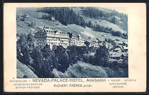 AK Adelboden, Nevada-Palace-Hotel Richert Frères propr.