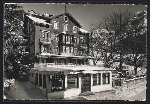AK Engelberg, Hotel Engel im Schnee