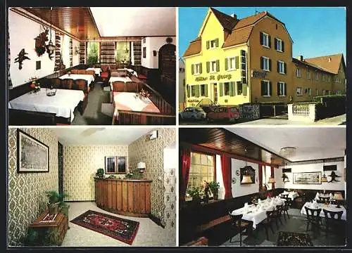 AK Freiburg-St. Georgen, Hotel-Pension Ritter St. Georg, Bes. R. Steiger, Basler Landstrasse 82