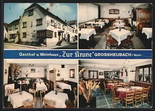 AK Grossheubach /Main, Gasthof u. Weinhaus Zur Krone