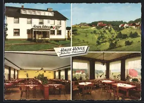 AK Juhöhe /Odenwald, Pension Café-Restaurant Haus Höfle