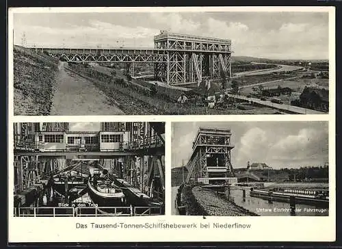 AK Niederfinow, Tausend-Tonnen-Schiffshebewerk