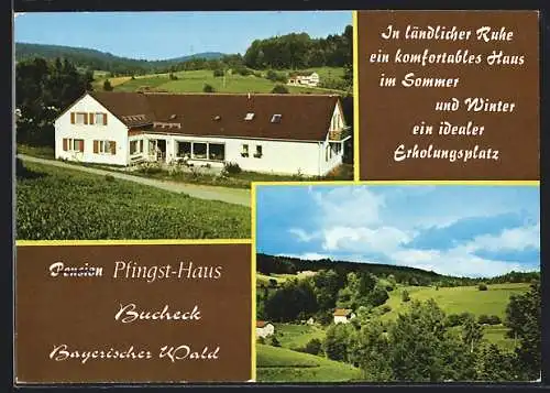 AK Bucheck /Bayerischer Wald, Pension Pfingst-Haus, Bes. Gerhard Pfingst