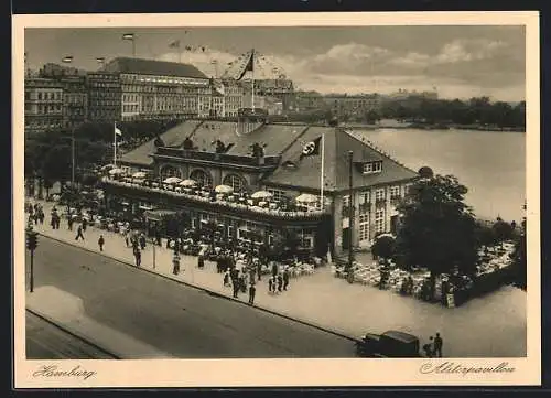 AK Hamburg-Neustadt, Partie am Alsterpavillon