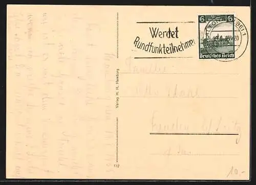 AK Hamburg-Neustadt, Partie am Alsterpavillon