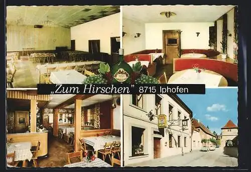 AK Iphofen, Gasthaus & Metzgerei Zum Hirschen