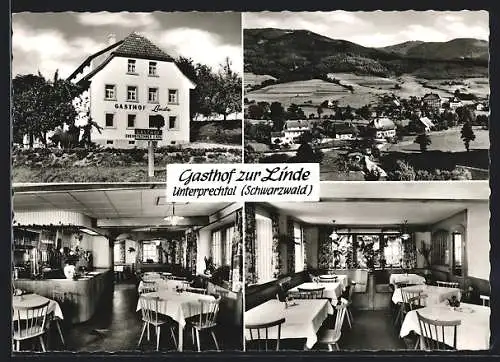 AK Unterprechtal /Schwarzwald, Gasthof zur Linde, Bundesstrasse 294