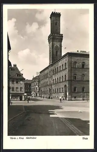 AK Fürth i. Bay., Blick auf das Rathaus