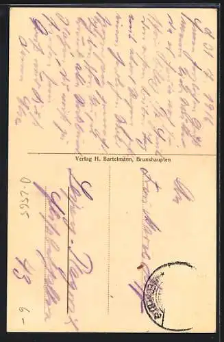 AK Brunshaupten i. M., Helenenweg im Wald