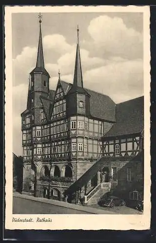 AK Duderstadt, Rathaus, Aussenansicht