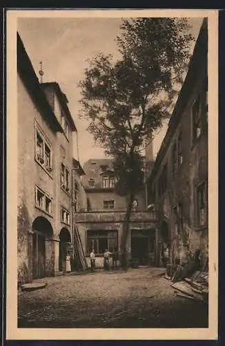 AK Würzburg, Malerischer Winkel, Gasse