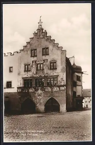 AK Villingen / Schwarzwald, Blick auf das Alte Rathaus