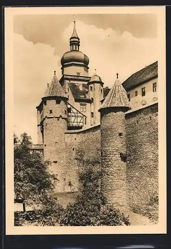 AK Würzburg, Scherenbergtor der Festung Marienberg