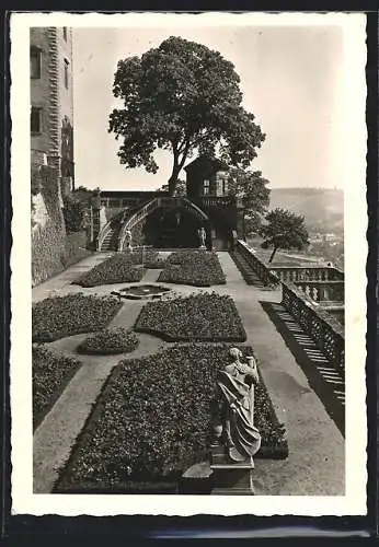 AK Würzburg, Feste Marienburg mit Fürstengarten