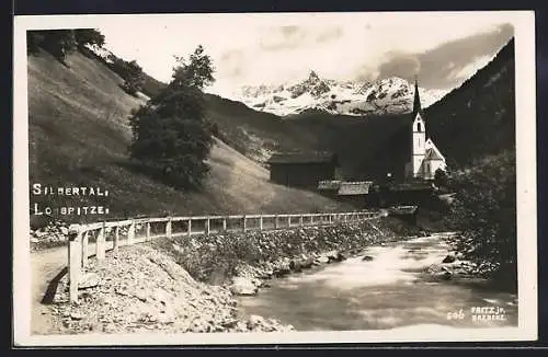 AK Silbertal, Uferpartie mit Losspitze