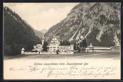 AK Eisenerz, Schloss Leopoldstein beim Leopoldsteiner See