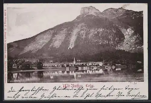 AK Alt-Aussee, Lofer, Teilansicht mit Bergen
