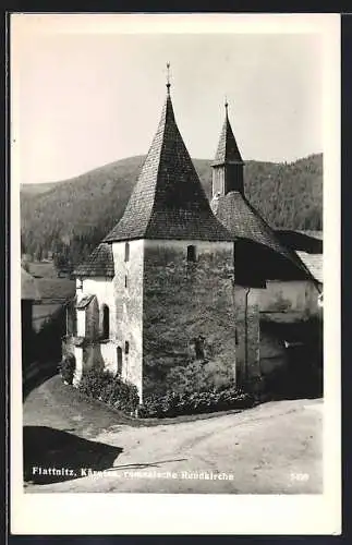 AK Flattnitz /Kärnten, Romanische Rundkirche
