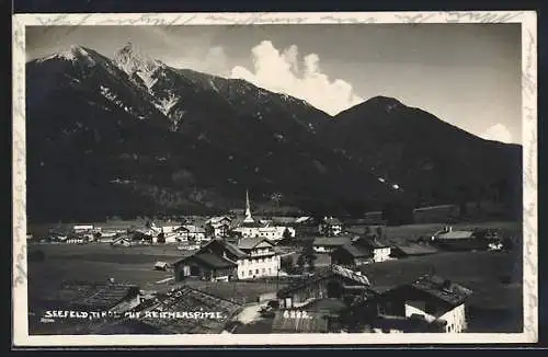 AK Seefeld /Tirol, Ortsansicht mit Reitherspitze