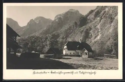 AK Hinterstoder-Baumschlagerreith /O. Ö., Ortspartie mit Salzsteigjoch