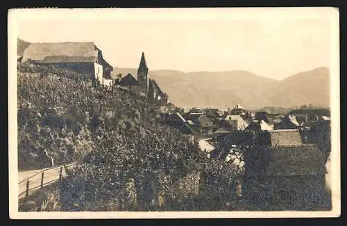 AK Weissenkirchen /Wachau, Ortsansicht mit Kirche