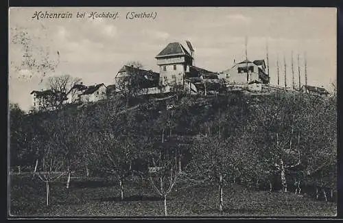 AK Hohenrain bei Hochdorf, Ortsansicht mit Stadtmauer