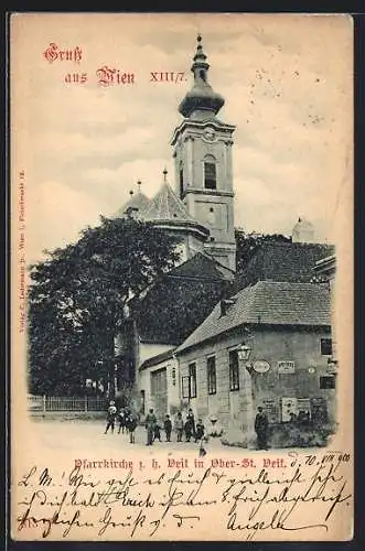 AK Wien, Ober-St. Veit, Pfarrkirche z. h. Veit