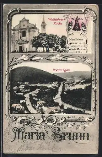 AK Maria Brunn, Wallfahrtskirche, Weidlingau