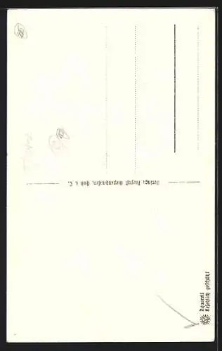 Künstler-AK Hall in Tirol, Partie am Münzturm