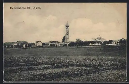 AK Handenberg /Ob. Öster., Ortsansicht aus der Ferne