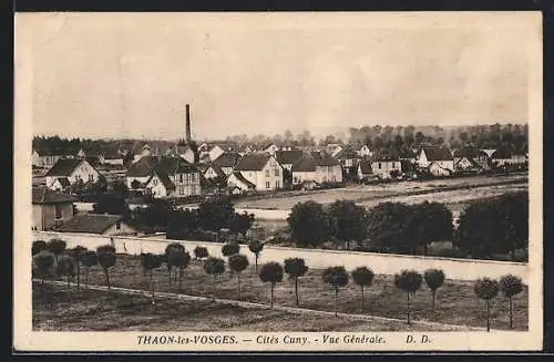 AK Thaon-les-Vosges, Cités Cuny, Vue Générale